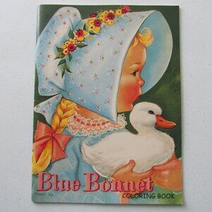 Blue Bonnet Vintage Coloring Book 2003